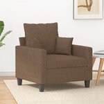 vidaXL Fauteuil Marron 60 cm Tissu