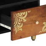 vidaXL Meuble TV Marron 100 x 33.5 x 46 cm Bois de manguier massif