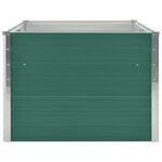 vidaXL Jardinière 160 x 80 x 45 cm Acier galvanisé Vert