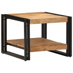vidaXL Table basse 50x50x38 cm bois massif acacia