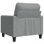 vidaXL Fauteuil Gris clair 60 cm Tissu