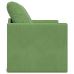 vidaXL Loveseat Vert clair Tissu  Bois 2 places Loveseat Rectangulaire