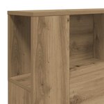 vidaXL Armoire à tête de lit Chêne artisanal 160 x 18 5 x 103 5 cm Bois d'ingénierie