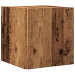 vidaXL Table d'appoint vieux bois 33x33x34 cm bois d'ingénierie