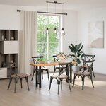 vidaXL Pieds de table console Noir 2 pièces 28 x (72-73) cm Acier