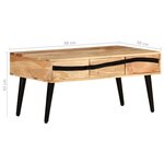 vidaXL Table basse 88x50x42 cm Bois d'acacia solide