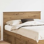 vidaXL Tête de lit Chêne artisanal 140 cm Bois d'ingénierie