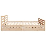 vidaXL Cadre de lit sans matelas 200x200 cm bois massif de pin