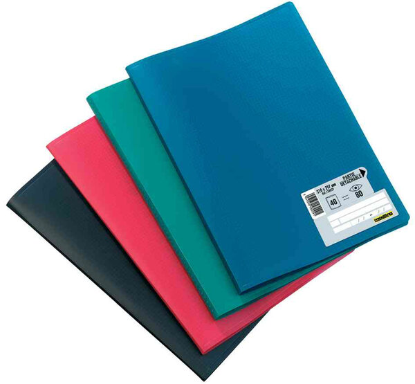 Protège-documents 'Memphis' A4 100 Pochettes Noir ELBA