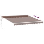 vidaXL Auvent rétractable automatique marron 400x300 cm