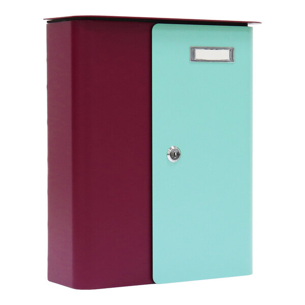 Profirst  ziefen boîte aux lettres rouge baie turquoise