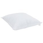 vidaXL Oreillers 2 Pièces Blanc 65 x 65 cm 130gsm 100  coton