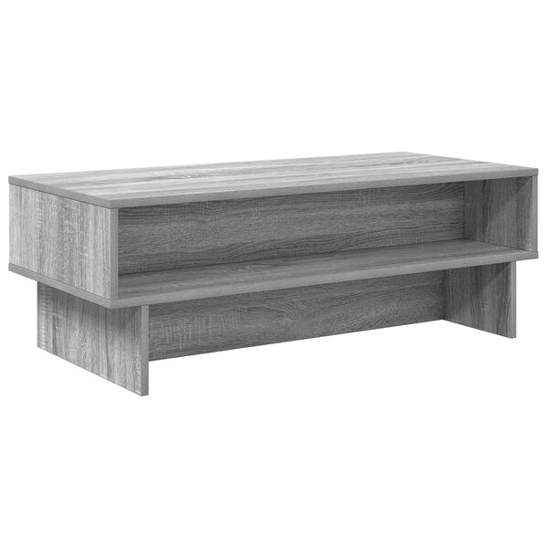 vidaXL Table basse Gris Sonoma 100 x 46 x 35 cm Bois d'ingénierie