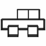 vidaXL Étagère Murale Chêne noir 82 x 15 x 51 cm Bois d'ingénierie