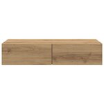 vidaXL Étagère murale avec tiroirs chêne artisanal bois d'ingénierie