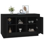 vidaXL Buffet Noir 102x35x60 cm bois d'ingénierie
