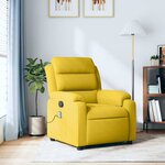 vidaXL Fauteuil de massage inclinable jaune velours