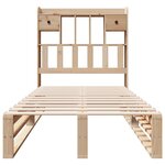 vidaXL Lit bibliothèque sans matelas 90x200 cm bois de pin massif