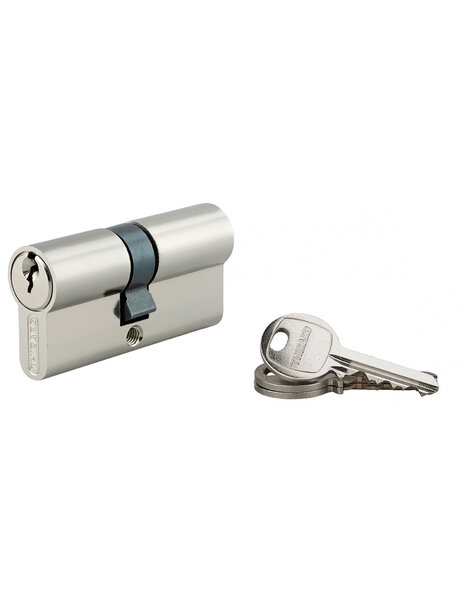 THIRARD - Cylindre de serrure double entrée SA UNIKEY (achetez-en plusieurs ouvrez avec la même clé) 30x35mm 3 clés nickelé - THIRARD