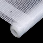 vidaXL Bâche Leno 260 g/m² 1 5 x 10 m Blanc