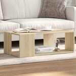 vidaXL Table basse chêne sonoma 89 5x48x30 cm bois d'ingénierie