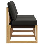 vidaXL 2 Pièce Sofa de milieu extérieur