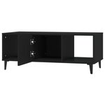 vidaXL Table basse Noir 102x50x40 cm Bois d'ingénierie