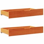 vidaXL Cadre de lit sans matelas cire marron 120x200cm bois pin massif