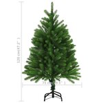 vidaXL Arbre de Noël artificiel pré-éclairé 120 cm vert