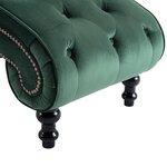 vidaXL Chaise longue Velours Vert