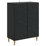vidaXL Buffet Noir 66 x 34 5 x 90 cm Bois d'ingénierie