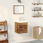 vidaXL Cabinet de lavabo Chêne noir 41 x 39 x 62 cm Bois d'ingénierie