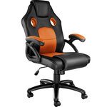 Tectake Chaise gamer MIKE - noir/orange