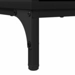 vidaXL Buffet avec tiroir Noir 79 5 x 33 x 82 cm Bois d'ingénierie