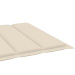 vidaXL Chaise longue de jardin avec coussin Bois d'acacia solide