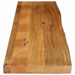 vidaXL Dessus de table à bord vivant 140x20x3 8cm bois massif manguier