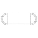 vidaXL Lit surélevé à gabion Fer galvanisé 300x100x50 cm