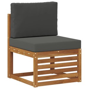 vidaXL Sofa de milieu extérieur Bois d'Acacia Massif Naturel