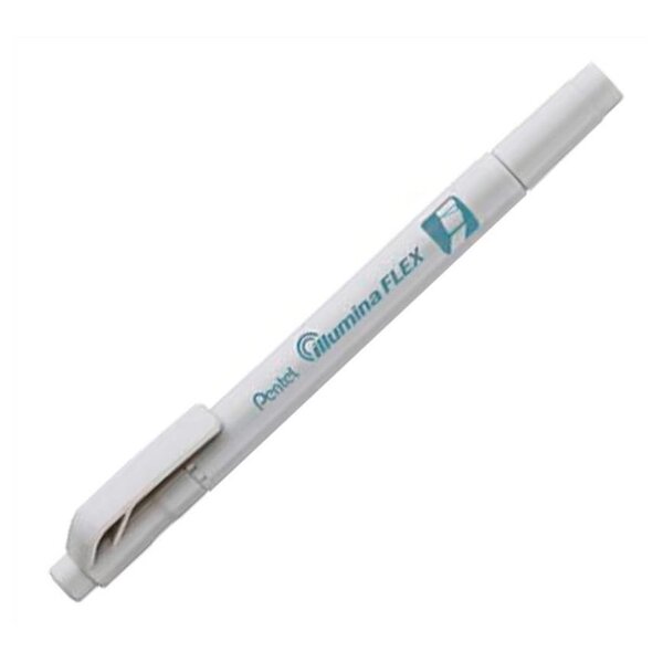 Surligneur pentel illumina flex bi-pointe gris pastel pentel