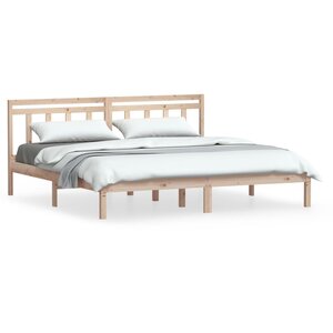 vidaXL Cadre de lit sans matelas bois massif 160x200 cm