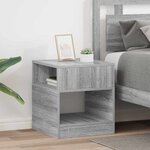 vidaXL Table d'appoint 2 Pièces Gris Sonoma 40 5 x 40 x 45 cm