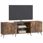 vidaXL Meuble TV Chêne fumé 150 x 31 x 50 cm Bois d'ingénierie