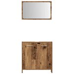 vidaXL Ensemble de meubles salle de bain 3 Pièces bois d'ingénierie