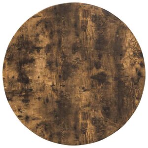 vidaXL Plateau de table Chêne fumé 80 x 80 x 1 5 cm Bois d'ingénierie