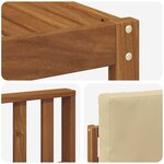 vidaXL Ensemble de canapés d'extérieur 8 pc Naturel et Beige