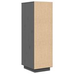vidaXL Buffet haut Gris 34x40x108 5 cm Bois massif de pin