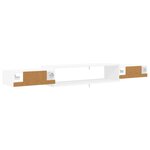 vidaXL Meuble TV mural Montage mural Blanc 180 x 28 x 21 cm