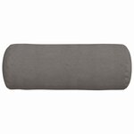vidaXL Coussins d'accent 2 Pièces Gris clair Ø 25 x 70 cm