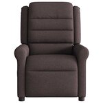 vidaXL Fauteuil inclinable Marron foncé Tissu