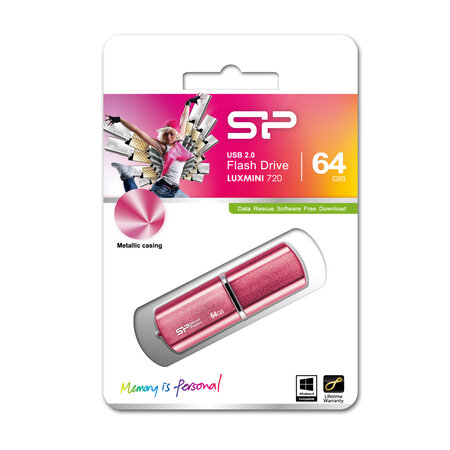 SILICON POWER Clé USB 720 64Go Rose